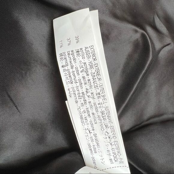 Zara Jacquard Jacket Cardigan Wool / Cotton Blend in Multicolor Large - Picture 13 of 13